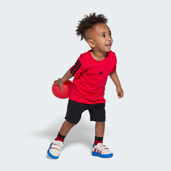 Wit adidas x Marvel Spider-Man Grand Court Schoenen Kids