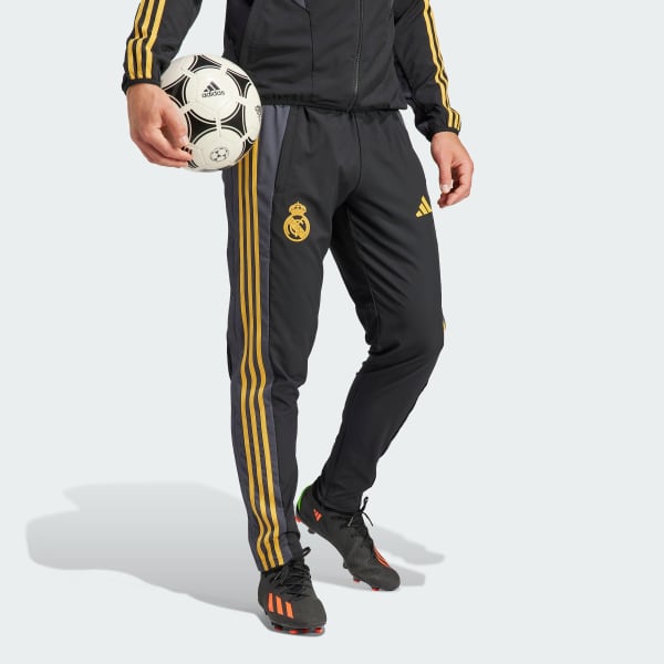 adidas Real Madrid Anthem Tracksuit Bottoms Black adidas UK