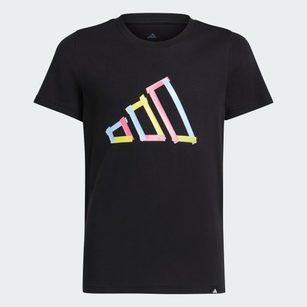 Zwart Tech Logo Graphic T-shirt Kids