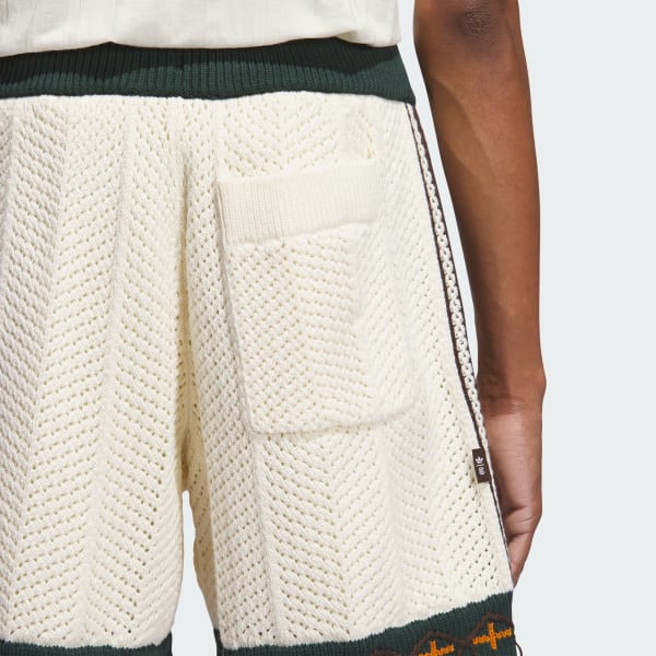 adidas Clot Crochet Shorts by Edison Chen - White | Free