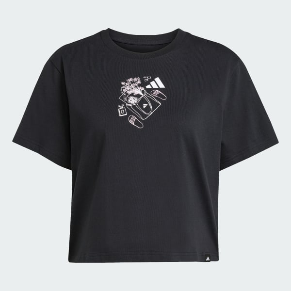 Hitam Kaus Grafis Mini