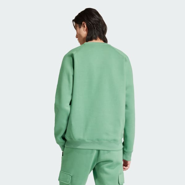 Verde Buzo Trifolio Essentials Cuello Redondo