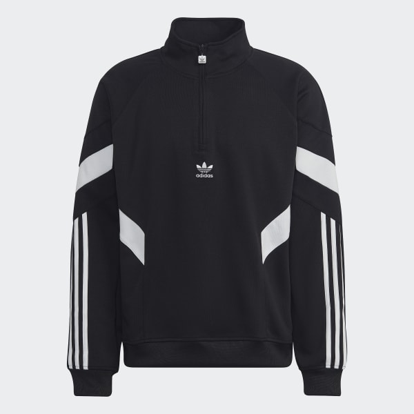 Schwarz adidas Rekive Half-Zip Sweatshirt RB533