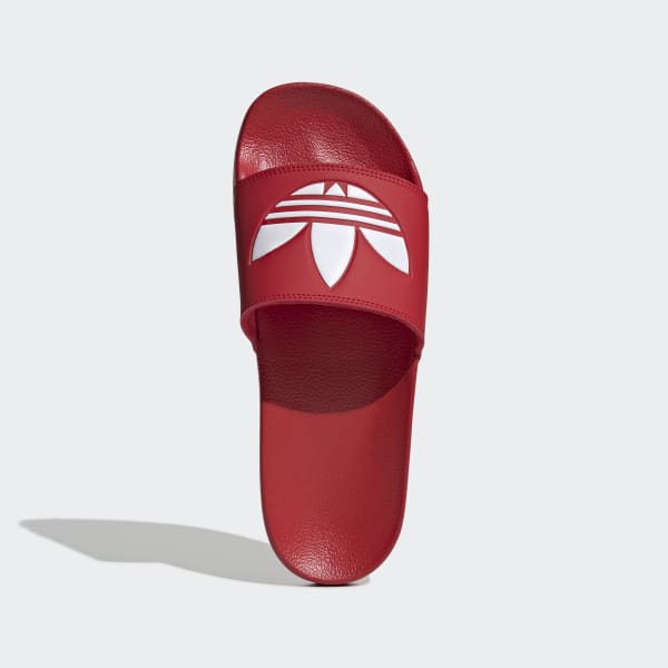 Men's Red \u0026 White adilette Lite Slides | adidas US