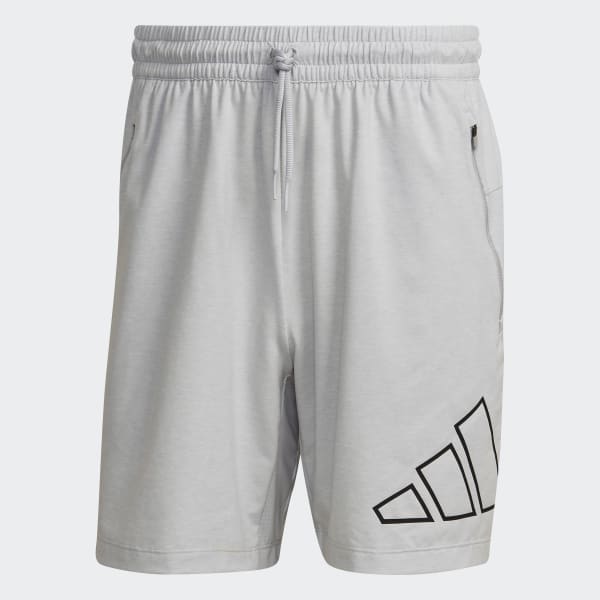 Grigio Short da allenamento Train Icons 3-Bar SU826