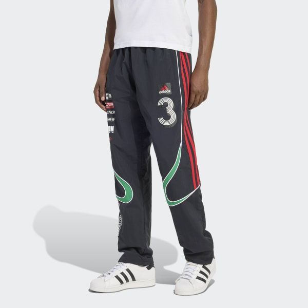adidas TEAMGEIST MOTO TRACKPANT - Black | Free Shipping with