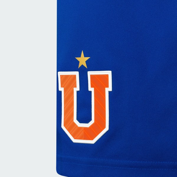 Blanco Shorts Uniforme de Local Club Universidad de Chile