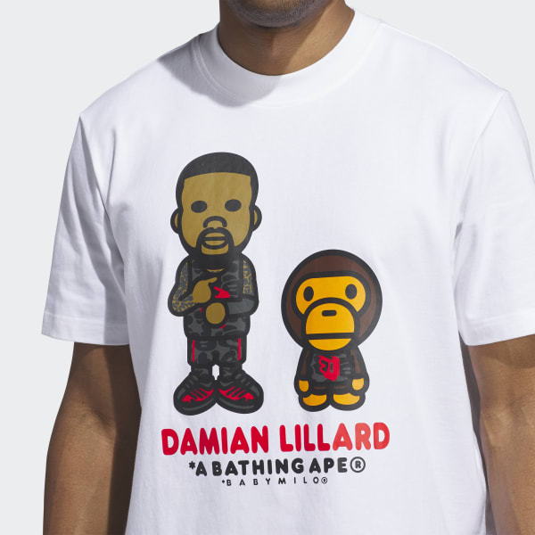 adidas BAPE x Dame 9 Graphic Tee White adidas Philippines