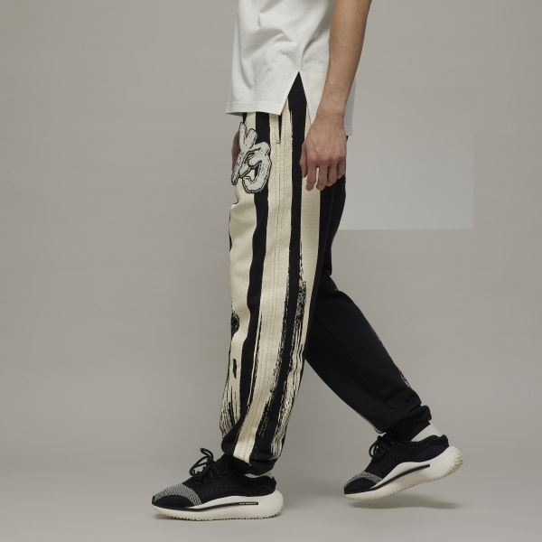 adidas Y-3 Graphic French Terry Pants en color Preto