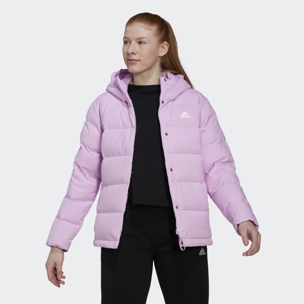 Fioletowy Helionic Hooded Down Jacket CS785