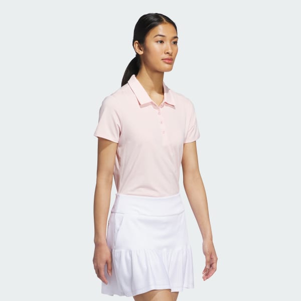 Pink Ultimate365 Solid Short Sleeve Polo Shirt