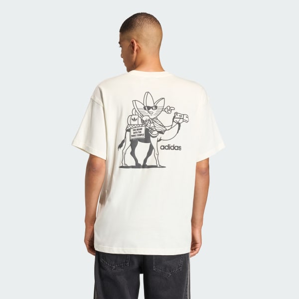 Hvid CAMEL TREFFY GRAPHIC T-SHIRT