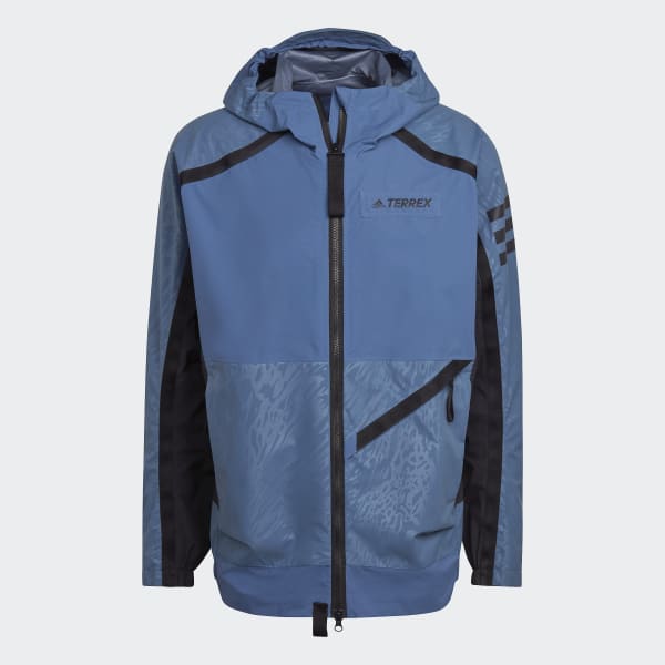 Bleu Veste de pluie Terrex Utilitas AW054