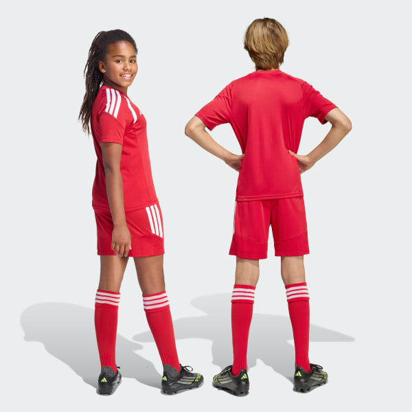 Red Tiro26 League Kids Shorts