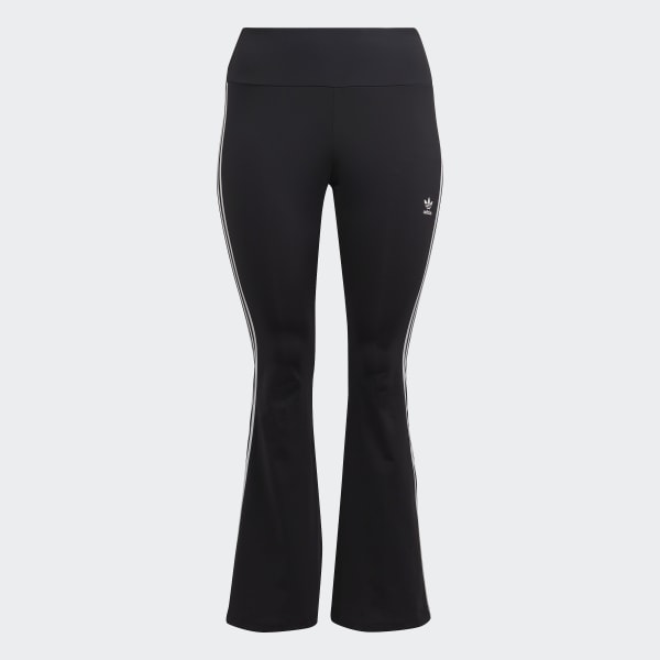 Preto Adicolor Classics Flared Leggings (Plus Size) QD392