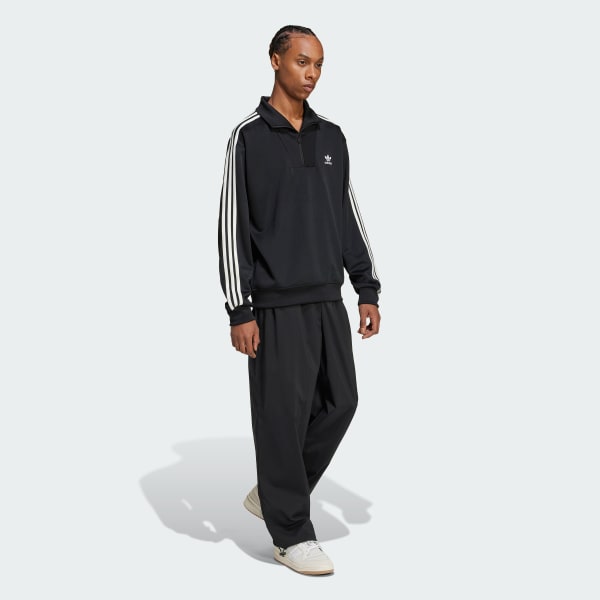 Black Adicolor Funnel Neck Track Top