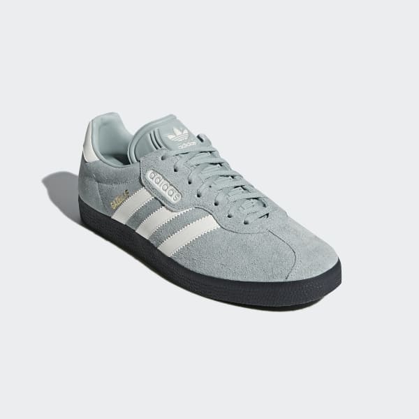 mens green adidas gazelle trainers