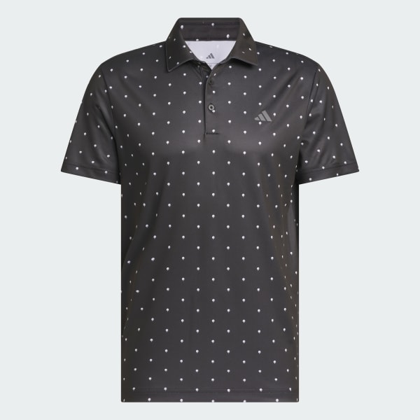 Negro POLERA CON CUELLO PERFORMANCE PRINTED