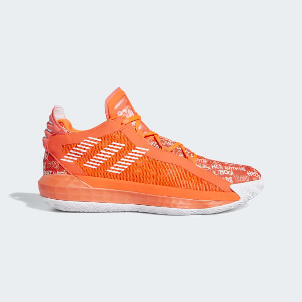 orange adidas sandals