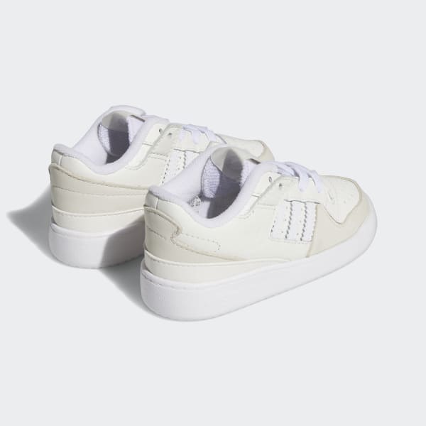 adidas Forum Low Elastic Lace Shoes Kids - White | Free Shipping