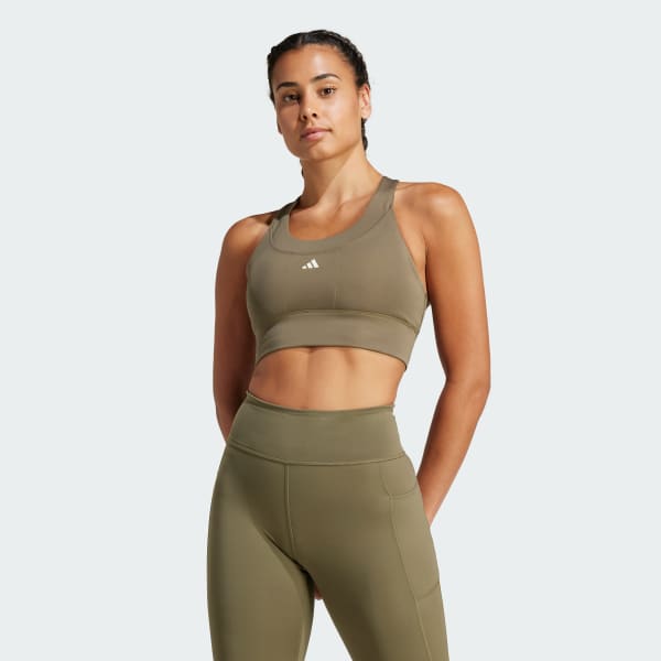 Yesil Run Pocket Medium-Support Sporcu Sütyeni