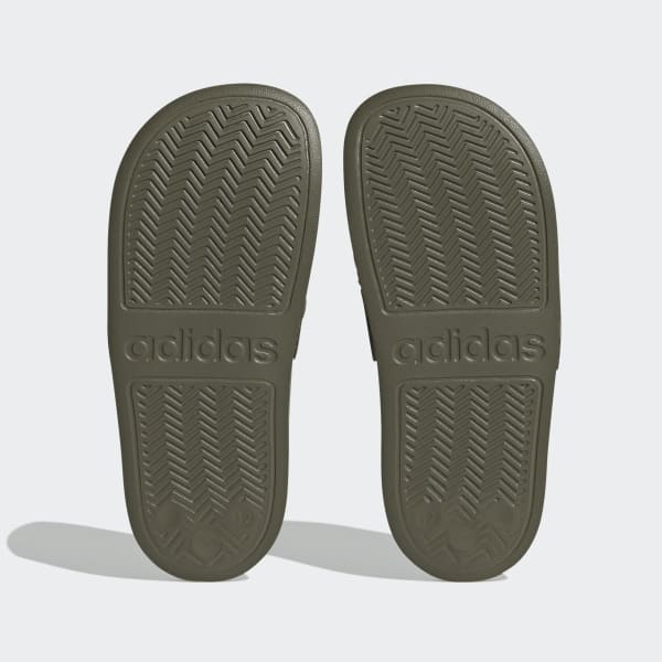 Green Adilette Shower Slides