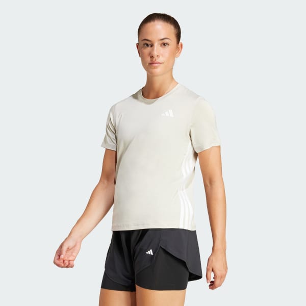 Beige Polera de Entrenamiento Train Essentials 3 Tiras