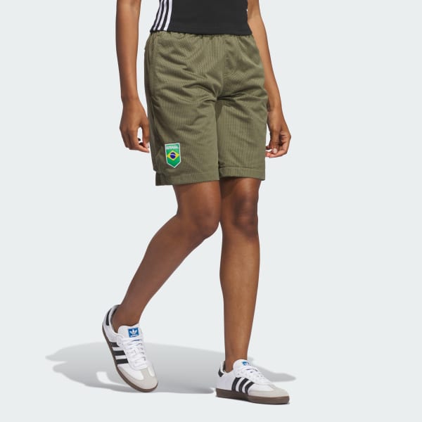 Green Brasil Skateboarding Shorts (Gender Neutral)