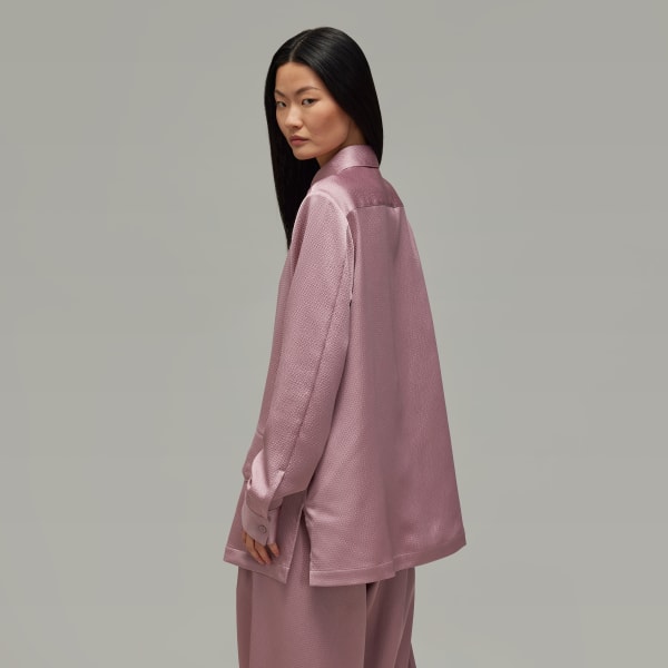 Purple Y-3 Tech Seersucker Shirt