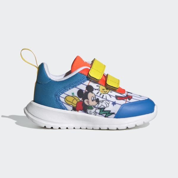 White adidas x Disney Mickey and Minnie Tensaur Shoes LUT89