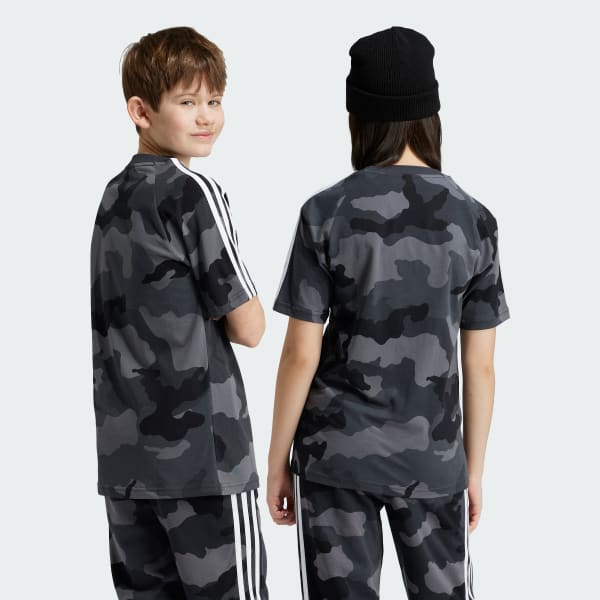 Grey Juniors Essentials Allover Printed T-shirt Kids