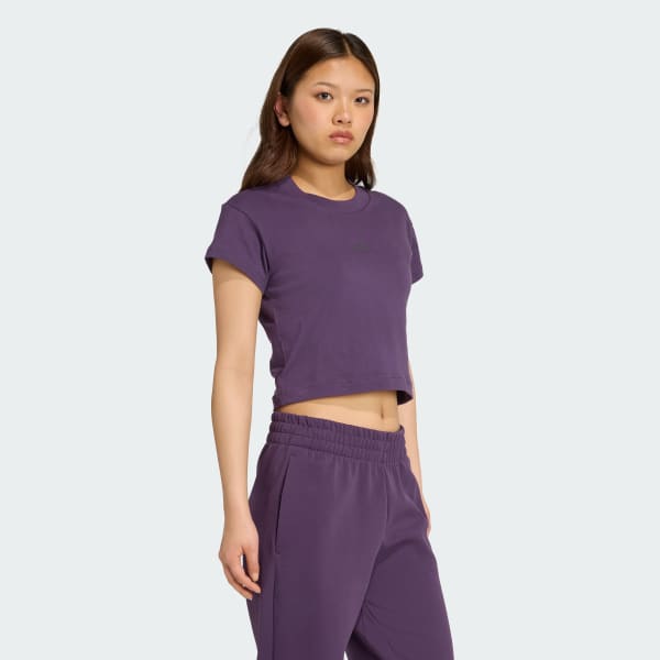 Purple Future Icons Small Logo Baby Tee