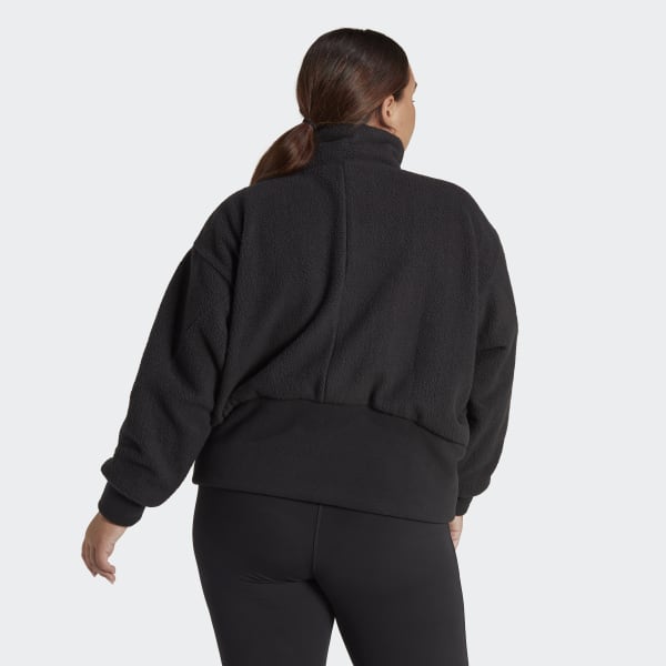 Czerń Holidayz Sherpa Jacket (Plus Size) ZQ552