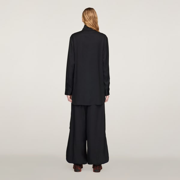 สีดำ เสื้อเชิ้ตผ้าทวิลเรยอน Y-3