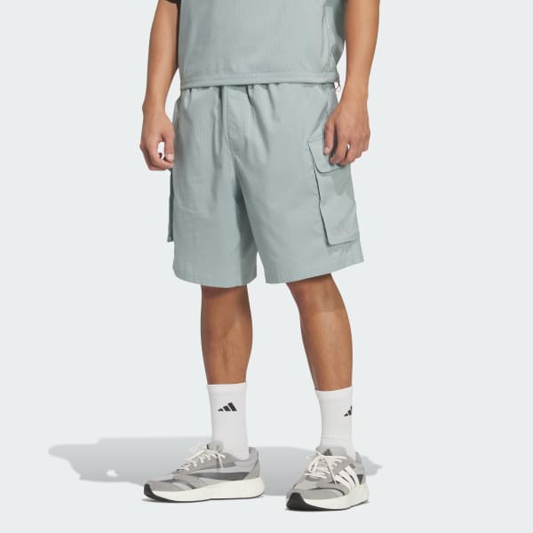 グリーン シティテック ルーズフィット ドットエア ブリーザブル ウーブン カーゴショーツ