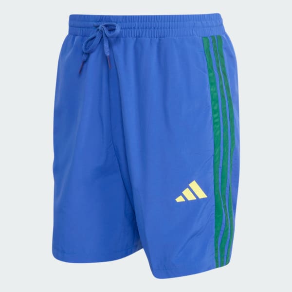 Azul Shorts Essentials Três Listras Chelsea Woven