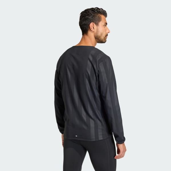 Zwart adi365 Seasonal Hardloopsweatshirt Mannen