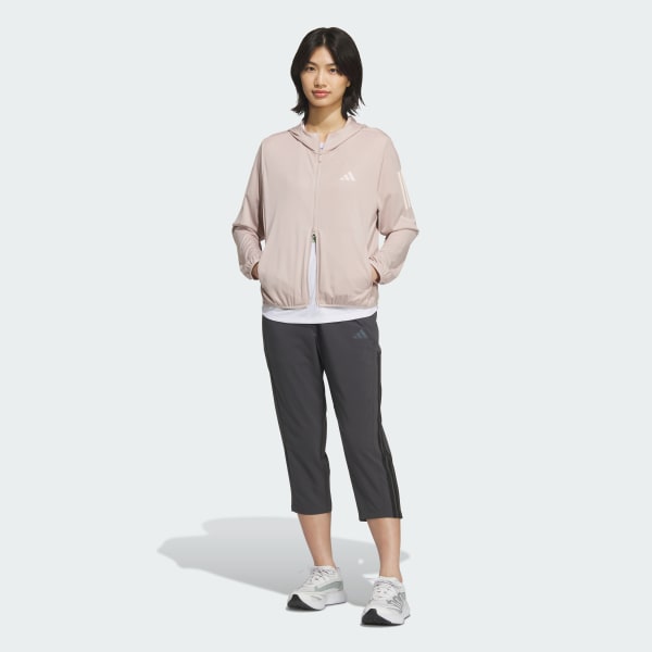 ブラウン マストハブ UV ニット フルジップ パーカー