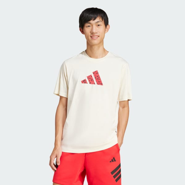 สีขาว เสื้อยืดพิมพ์ลาย Future Icons