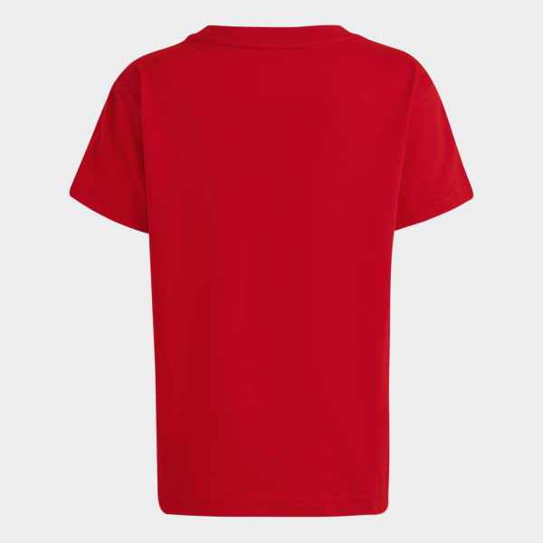 Czerwony Adicolor Trefoil Tee