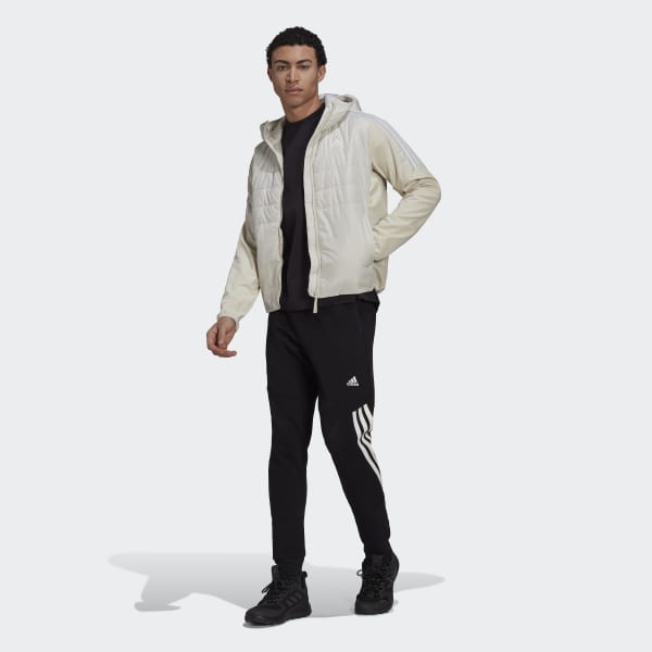 Beige Giacca Essentials Insulated Hooded Hybrid