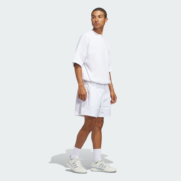White Long Beach Nylon Short