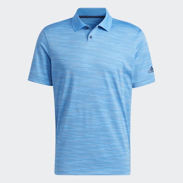 Azul Camiseta Polo con Rayas en Contraste TK182