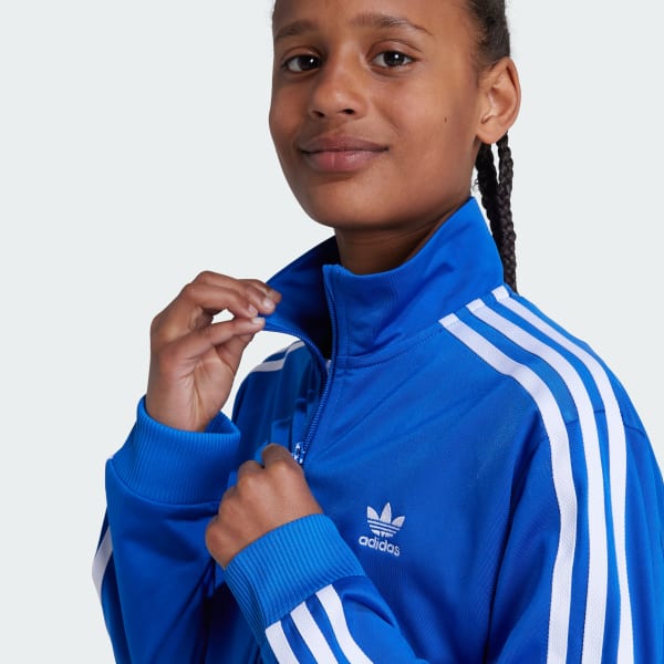 adidas Adicolor Firebird Top Kids - Blue | Free Shipping