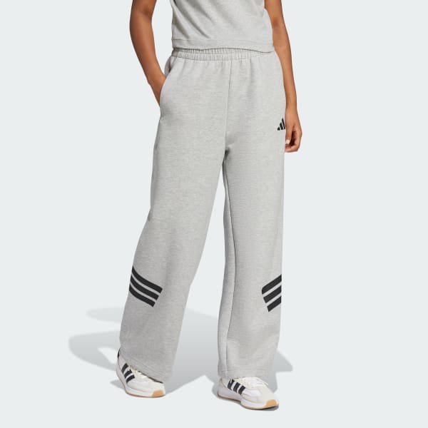 Grigio Pantaloni Future Icons 3-Stripes Open-Hem