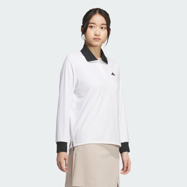 White HEAT.RDY POLO-SHIRT LONG SLEEVE