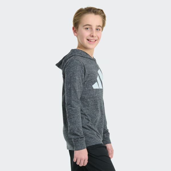 Multi LS HOODED SNOW HEATHER TEE 25