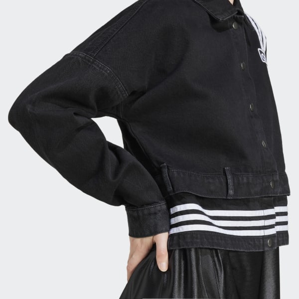 adidas Adibreak Denim Two-In-One Track Top - Black | adidas