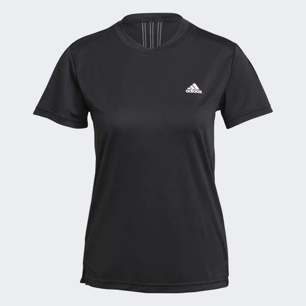 Czerń AEROREADY Designed 2 Move 3-Stripes Sport Tee