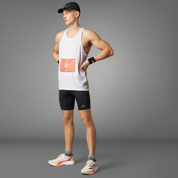 adidas Adizero Running Singlet - White | adidas Vietnam